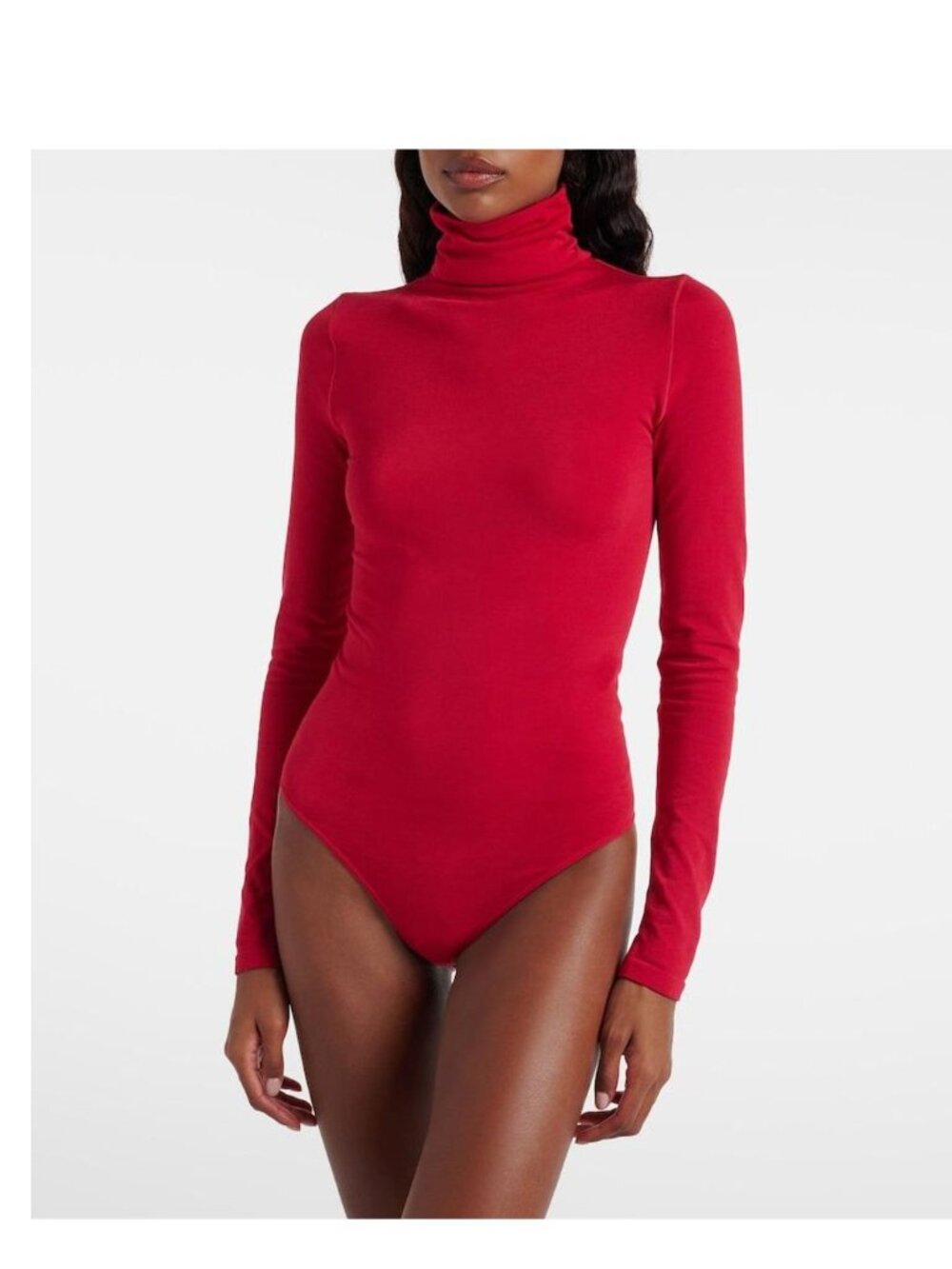 Wolford  Colorado Turtleneck Bodysuit in Racing Red